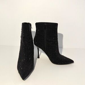 Elegant Black Stiletto Ankle Boots
